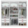 Guarda-roupas Alonzo 6 Portas S/esp e S/pes Pvc Branco 2.3 Móveis Lopas - 9