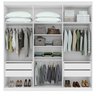 Guarda-roupas Alonzo 6 Portas S/esp e S/pes Pvc Branco 2.3 Móveis Lopas - 3