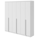 Ver imagem 2 de Guarda-roupas Alonzo 6 Portas S/esp e S/pes Pvc Branco 2.3 Móveis Lopas