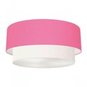 Ver imagem 3 de Plafon Duplo Cilíndrico Vivare Md-3017 Cúpula Tecido 50x40cm - Bivolt Rosa-bebê-branco 127/220v