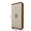 Ver imagem 3 de Armário Multiuso Pratiko 100% Md Marrom/Freijo/Off White