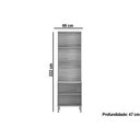 Ver imagem 3 de Paneleiro de Cozinha Napoli Prime C/1 Forno e 4 Portas 66x222cm Amendoa/off White - Ronipa