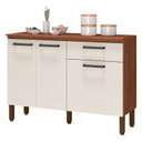 Ver imagem 1 de Balcão de Cozinha Versalhes Nogueira Off White - Kits Paraná