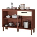 Ver imagem 2 de Balcão de Cozinha Versalhes Nogueira Off White - Kits Paraná