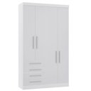 Ver imagem 1 de Guarda-roupa Modulado 134,5cm 4 Portas 4 Gavetas Alpes Luciane