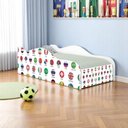 Ver imagem 1 de Cama Solteiro Infantil Cama Futebol Seleção com Colchão MDF Branco 88cm Casah