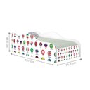 Ver imagem 3 de Cama Solteiro Infantil Cama Futebol Seleção com Colchão MDF Branco 88cm Casah