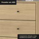Ver imagem 7 de Cômoda 4 Gavetas 100% MDF com Pintura UV e Pés em Metal 95x89x45cm Castanho