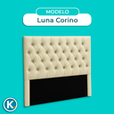 Ver imagem 5 de Cabeceira Estofada Queen Luna Nature Material Sintético Begetiza 158x136