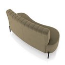 Ver imagem 7 de Sofá Living Decorativo 2 Lugares 1,60m Katara Pés de Ferro Veludo Castor G33 - Gran Belo
