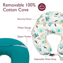 Momcozy Capa para Travesseiro Amamentação Padrão 2un Floresta Animais - 3