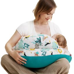 Momcozy Capa para Travesseiro Amamentação Padrão 2un Floresta Animais - 1