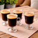 Ver imagem 3 de Caneca Taça Copo Capuccino Chá Café Vidro de 120ml Kit 6pçs