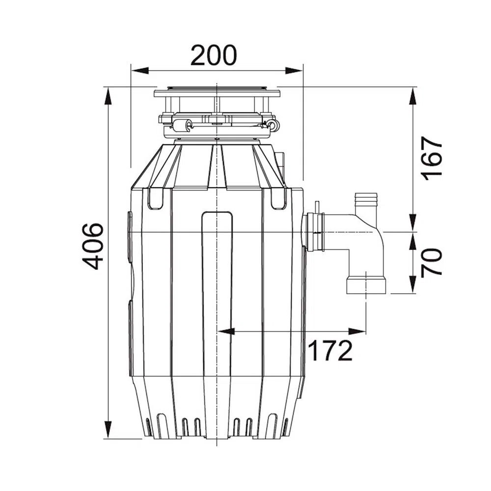 Triturador de Resíduos e alimentos TE-125-AS 220v - Franke - 3