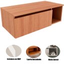 Ver imagem 2 de Gabinete de Banheiro 80 Cm com 1 Porta e Nicho Marina Amêndoa