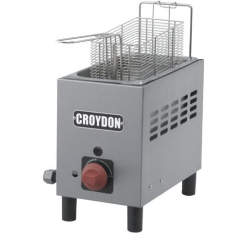 Fritadeira a Gás 3 Litros 1 Cesta F1AG Inox Croydon