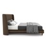 Conjunto Cama com Cabeceira Queen Torres Pés em Madeira Veludo Marrom G91 - Gran Belo - 7