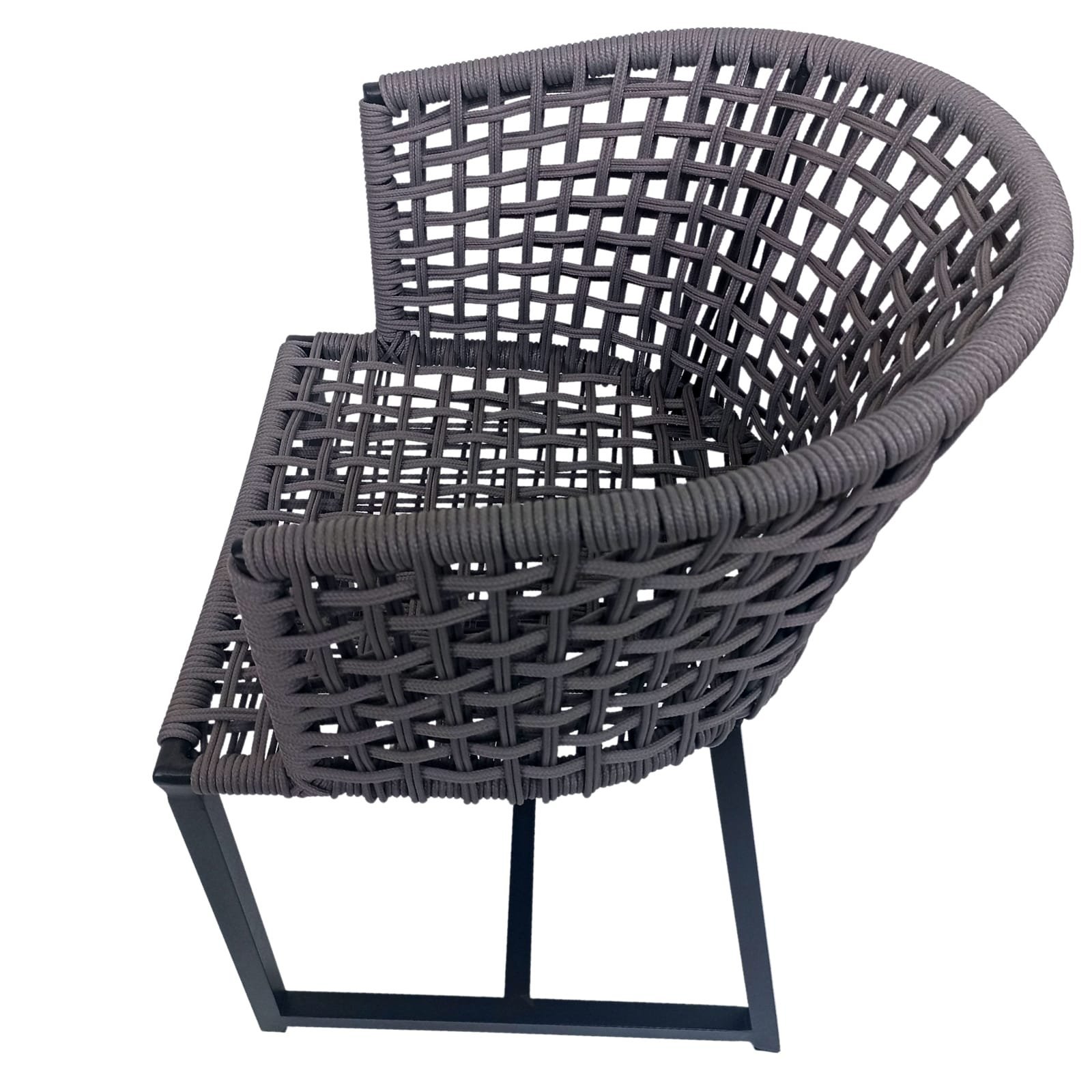 Cadeira Poltrona de Alumínio em Corda Náutica - 5
