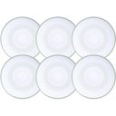 Ver imagem 1 de Jogo 6 Pratos de Sobremesa Porcelana 19cm Tramontina Lineare Servir Doces Salgados Mesa Posta