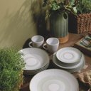 Ver imagem 4 de Jogo 6 Pratos de Sobremesa Porcelana 19cm Tramontina Lineare Servir Doces Salgados Mesa Posta