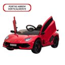 Ver imagem 6 de Mini Carro Elétrico Infantil Lamborghini Aventador Svj 12v Controle Vermelho Importway Bw303vm