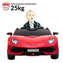 Ver imagem 3 de Mini Carro Elétrico Infantil Lamborghini Aventador Svj 12v Controle Vermelho Importway Bw303vm