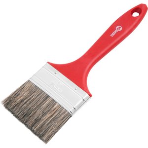 Pincel 3 Cerda Gris Cabo Plástico Para Tintas Latéx E Acríl