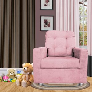 Poltrona de Amamentar Alicia Rosa