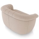 Ver imagem 6 de Poltrona Namoradeira para Sala Living Orgânica Perseu M03 Veludo Bege - Lyam Decor