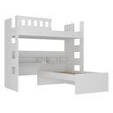 Ver imagem 2 de Beliche Solteiro com Escrivaninha Branco