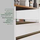 Ver imagem 7 de Balcão para Cozinha 2 Portas 2 Gavetas Pérola Branco/Cinamomo