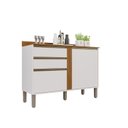 Ver imagem 2 de Balcão para Cozinha 2 Portas 2 Gavetas Pérola Branco/Cinamomo