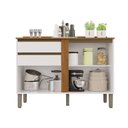 Ver imagem 4 de Balcão para Cozinha 2 Portas 2 Gavetas Pérola Branco/Cinamomo