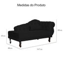 Ver imagem 6 de Divã Recamier Larissa Suede 150cm Lado Esquerdo + Brinde