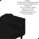 Ver imagem 2 de Divã Recamier Larissa Suede 150cm Lado Esquerdo + Brinde