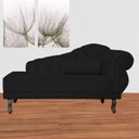 Ver imagem 3 de Divã Recamier Larissa Suede 150cm Lado Esquerdo + Brinde