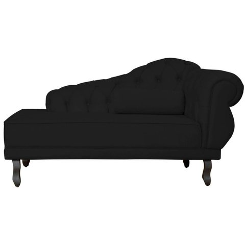 Divã Recamier Larissa Suede 150cm Lado Esquerdo + Brinde