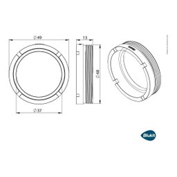 Kit Sede contra Sede Válvula Descarga Hydra Max 2550 Blukit - 3