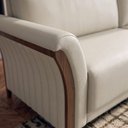 Ver imagem 7 de Sofá Living 2 Lugares Royal 162 cm Pes Madeira Courino Tcs 725 Moll