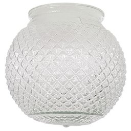 Globo de Vidro Bico de Jaca Transparente Esférico 10 X 15 - 1