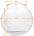 Ver imagem 2 de Globo de Vidro Bico de Jaca Transparente Esférico 10 X 15