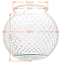 Ver imagem 2 de Globo de Vidro Bico de Jaca Transparente Esférico 10 X 15