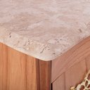Ver imagem 6 de Cômoda Bombê Isabel 3 Gavetas Laminado Cinamomo Tampo Pedra Natural