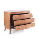 Ver imagem 3 de Cômoda Bombê Isabel 3 Gavetas Laminado Cinamomo Tampo Pedra Natural