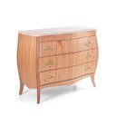 Ver imagem 1 de Cômoda Bombê Isabel 3 Gavetas Laminado Cinamomo Tampo Pedra Natural