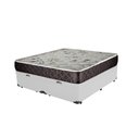 Ver imagem 4 de Cama Box Baú King Colchão Aylla Espuma D33 NK Camas + Box Sintético 71x193x203 Cor:Branco