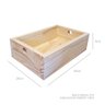 Kit 5 Caixas de Madeira P 9A X 20L X 30C em Pinus Natural - 3