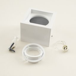 Plafon Spot Sobrepor Box Branco + Led Ar70 Branco Quente Starlumen St2761 - 4