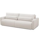 Ver imagem 7 de Sofá Retrátil Reclinável para Sala de Estar Living 210cm Sevilha F04 Bouclê Cru