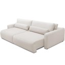 Ver imagem 6 de Sofá Retrátil Reclinável para Sala de Estar Living 210cm Sevilha F04 Bouclê Cru